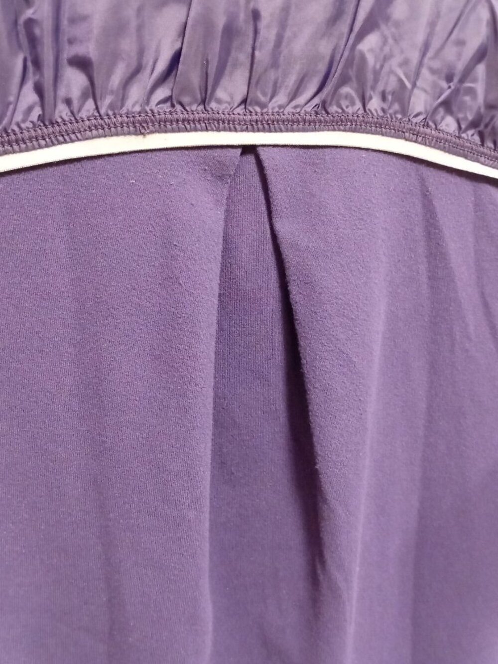 Lululemon Pedal Power Long Sleeve 6 Small Dense Purple Thumbholes Ruched Rulu - Picture 11 of 13